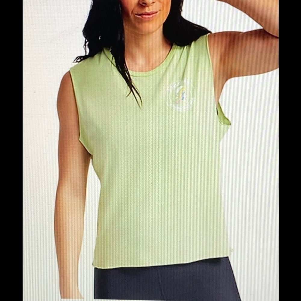 SoulCycle Una Washed Rough Hem Tee Sz M NWT